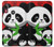 W3929 Cute Panda Eating Bamboo Hard Case and Leather Flip Case For Motorola Moto E6 Plus, Moto E6s