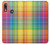 W3942 LGBTQ Rainbow Plaid Tartan Hard Case and Leather Flip Case For Motorola Moto E6 Plus, Moto E6s