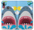 W3947 Shark Helicopter Cartoon Hard Case and Leather Flip Case For Motorola Moto E6 Plus, Moto E6s