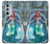 W3911 Cute Little Mermaid Aqua Spa Hard Case and Leather Flip Case For Motorola Edge 30 Pro