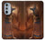 W3919 Egyptian Queen Cleopatra Anubis Hard Case and Leather Flip Case For Motorola Edge 30 Pro