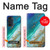 W3920 Abstract Ocean Blue Color Mixed Emerald Hard Case and Leather Flip Case For Motorola Edge 30 Pro
