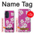 W3924 Cherry Blossom Pink Background Hard Case and Leather Flip Case For Motorola Edge 30 Pro