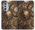 W3927 Compass Clock Gage Steampunk Hard Case and Leather Flip Case For Motorola Edge 30 Pro