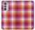 W3941 LGBT Lesbian Pride Flag Plaid Hard Case and Leather Flip Case For Motorola Edge 30 Pro