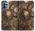 W3927 Compass Clock Gage Steampunk Hard Case and Leather Flip Case For Motorola Edge+ (2023), X40, X40 Pro, Edge 40 Pro