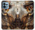 W3949 Steampunk Skull Smoking Hard Case and Leather Flip Case For Motorola Edge+ (2023), X40, X40 Pro, Edge 40 Pro