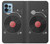 W3952 Turntable Vinyl Record Player Graphic Hard Case and Leather Flip Case For Motorola Edge+ (2023), X40, X40 Pro, Edge 40 Pro