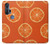 W3946 Seamless Orange Pattern Hard Case and Leather Flip Case For Motorola Edge+
