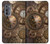 W3927 Compass Clock Gage Steampunk Hard Case and Leather Flip Case For Motorola Edge (2022)