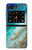 W3920 Abstract Ocean Blue Color Mixed Emerald Hard Case For Motorola Moto Razr 2022