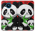 W3929 Cute Panda Eating Bamboo Hard Case and Leather Flip Case For Nokia 8.3 5G