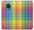 W3942 LGBTQ Rainbow Plaid Tartan Hard Case and Leather Flip Case For Nokia 7.2
