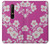 W3924 Cherry Blossom Pink Background Hard Case and Leather Flip Case For Nokia 6.1, Nokia 6 2018