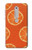 W3946 Seamless Orange Pattern Hard Case and Leather Flip Case For Nokia 6.1, Nokia 6 2018