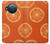 W3946 Seamless Orange Pattern Hard Case and Leather Flip Case For Nokia X10