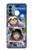 W3915 Raccoon Girl Baby Sloth Astronaut Suit Hard Case and Leather Flip Case For OnePlus Nord N200 5G