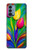 W3926 Colorful Tulip Oil Painting Hard Case and Leather Flip Case For OnePlus Nord N200 5G