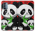 W3929 Cute Panda Eating Bamboo Hard Case and Leather Flip Case For OnePlus Nord N200 5G