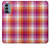 W3941 LGBT Lesbian Pride Flag Plaid Hard Case and Leather Flip Case For OnePlus Nord N200 5G