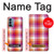 W3941 LGBT Lesbian Pride Flag Plaid Hard Case and Leather Flip Case For OnePlus Nord N200 5G