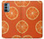 W3946 Seamless Orange Pattern Hard Case and Leather Flip Case For OnePlus Nord N200 5G