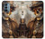 W3949 Steampunk Skull Smoking Hard Case and Leather Flip Case For OnePlus Nord N200 5G