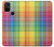 W3942 LGBTQ Rainbow Plaid Tartan Hard Case and Leather Flip Case For OnePlus Nord N100