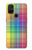 W3942 LGBTQ Rainbow Plaid Tartan Hard Case and Leather Flip Case For OnePlus Nord N10 5G