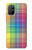 W3942 LGBTQ Rainbow Plaid Tartan Hard Case and Leather Flip Case For OnePlus 8T