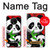 W3929 Cute Panda Eating Bamboo Hard Case and Leather Flip Case For OnePlus 7T