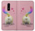 W3923 Cat Bottom Rainbow Tail Hard Case and Leather Flip Case For OnePlus 6