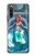 W3911 Cute Little Mermaid Aqua Spa Hard Case and Leather Flip Case For Sony Xperia 10 IV