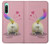 W3923 Cat Bottom Rainbow Tail Hard Case and Leather Flip Case For Sony Xperia 10 IV