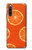 W3946 Seamless Orange Pattern Hard Case and Leather Flip Case For Sony Xperia 10 IV