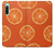 W3946 Seamless Orange Pattern Hard Case and Leather Flip Case For Sony Xperia 10 IV