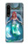 W3911 Cute Little Mermaid Aqua Spa Hard Case and Leather Flip Case For Sony Xperia 1 IV