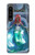 W3912 Cute Little Mermaid Aqua Spa Hard Case and Leather Flip Case For Sony Xperia 1 IV