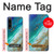W3920 Abstract Ocean Blue Color Mixed Emerald Hard Case and Leather Flip Case For Sony Xperia 1 IV