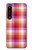 W3941 LGBT Lesbian Pride Flag Plaid Hard Case and Leather Flip Case For Sony Xperia 1 IV