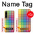 W3942 LGBTQ Rainbow Plaid Tartan Hard Case and Leather Flip Case For Sony Xperia 1 IV