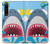 W3947 Shark Helicopter Cartoon Hard Case and Leather Flip Case For Sony Xperia 1 IV