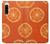 W3946 Seamless Orange Pattern Hard Case and Leather Flip Case For Sony Xperia 5 IV