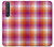 W3941 LGBT Lesbian Pride Flag Plaid Hard Case and Leather Flip Case For Sony Xperia 1 III