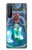 W3912 Cute Little Mermaid Aqua Spa Hard Case and Leather Flip Case For Sony Xperia 1 II