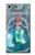 W3911 Cute Little Mermaid Aqua Spa Hard Case and Leather Flip Case For Sony Xperia XZ Premium