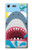 W3947 Shark Helicopter Cartoon Hard Case and Leather Flip Case For Sony Xperia XZ Premium