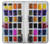 W3956 Watercolor Palette Box Graphic Hard Case and Leather Flip Case For Sony Xperia XZ Premium