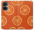 W3946 Seamless Orange Pattern Hard Case and Leather Flip Case For OnePlus Nord CE 3 Lite, Nord N30 5G