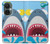 W3947 Shark Helicopter Cartoon Hard Case and Leather Flip Case For OnePlus Nord CE 3 Lite, Nord N30 5G